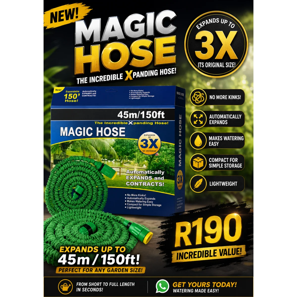 45m expandable hose